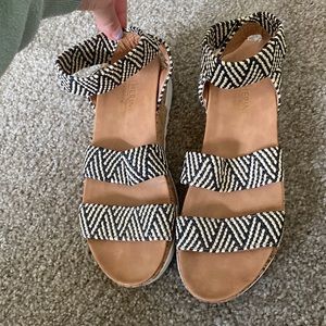 Summer espadrille wedge sandal